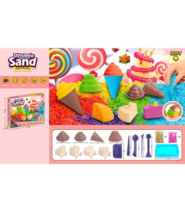 SABIE CINETICĂ PENTRU MODELARE DESSERTURI - Plastiline
