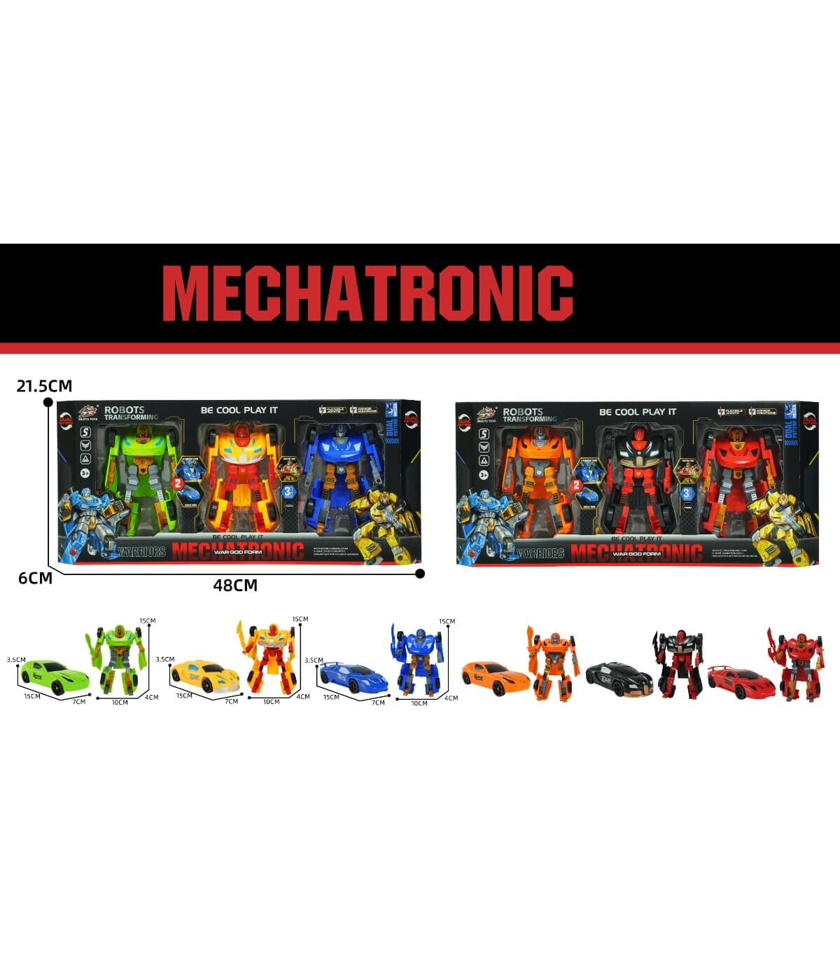 TRANSFORMATORI 3 BUC. ÎN CUTIE MECHATRONIC - Figurine Transformers