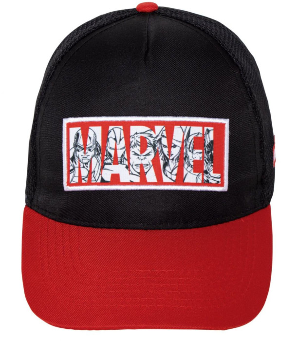 Șapcă de tineret cu vizieră și plasă MARVEL 56/58 - ȘEPCI PENTRU COPII