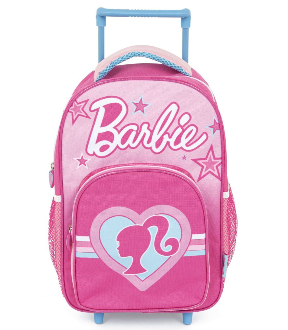 RANICĂ PENTRU COPII CU ROȚI ȘI BUZUNAR FRONTAL BARBIE 41*24*12 - Rucsaci pentru copii