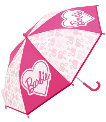 UMBRELĂ MANUALĂ PENTRU COPII BARBIE TRANSPARENTĂ 2 CULORI - UMBRARE PENTRU COPII