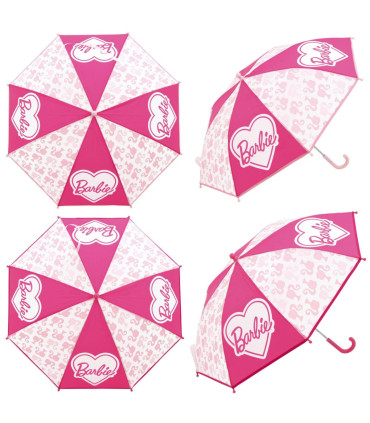 UMBRELĂ MANUALĂ PENTRU COPII BARBIE TRANSPARENTĂ 2 CULORI - UMBRARE PENTRU COPII