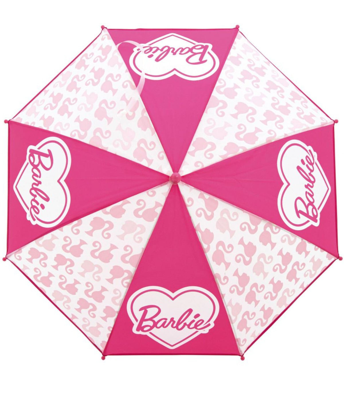 UMBRELĂ MANUALĂ PENTRU COPII BARBIE TRANSPARENTĂ 2 CULORI - UMBRARE PENTRU COPII
