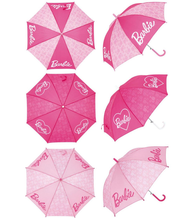 UMBRELĂ PENTRU COPII AUTOMATĂ BARBIE 3 CULORI - UMBRARE PENTRU COPII