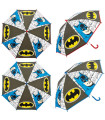 UMBRELĂ MANUALĂ PENTRU COPII BATMAN TRANSPARENTĂ 2 CULORI