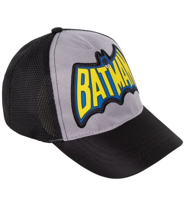 ȘAPCĂ PENTRU COPII CU VIZIERĂ, RETEA ȘI BRODERIE BATMAN 51/54 - ȘEPCI PENTRU COPII