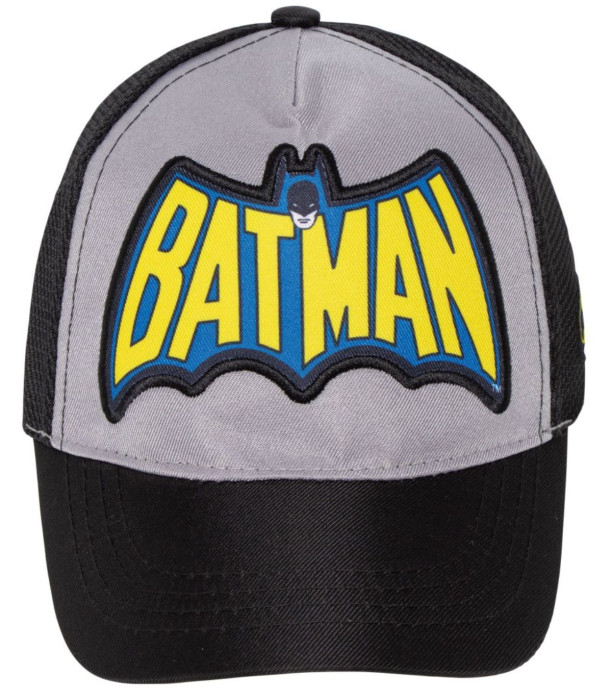 ȘAPCĂ PENTRU COPII CU VIZIERĂ, RETEA ȘI BRODERIE BATMAN 51/54 - ȘEPCI PENTRU COPII