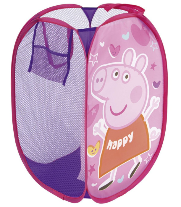 COȘ PENTRU JUCĂRII PEPPA PIG 36*36*58 - Coșuri pentru jucării și corturi