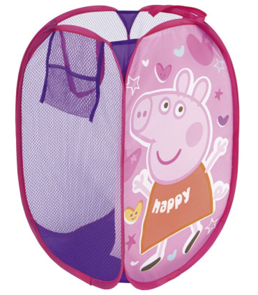 COȘ PENTRU JUCĂRII PEPPA PIG 36*36*58 - Coșuri pentru jucării și corturi