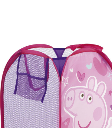 COȘ PENTRU JUCĂRII PEPPA PIG 36*36*58 - Coșuri pentru jucării și corturi