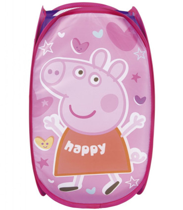 COȘ PENTRU JUCĂRII PEPPA PIG 36*36*58 - Coșuri pentru jucării și corturi