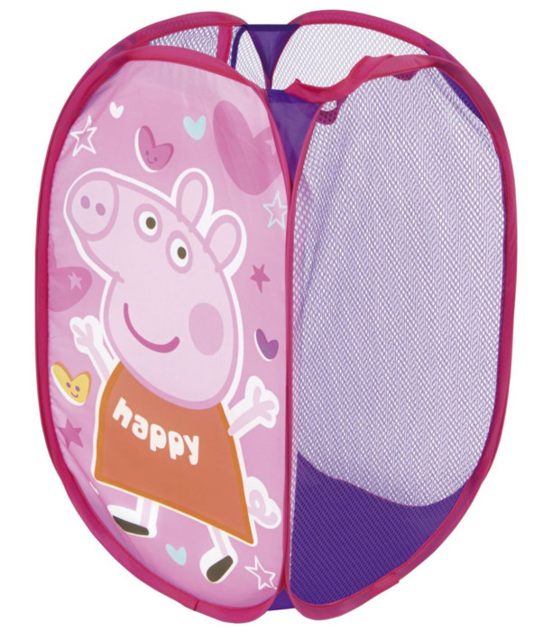 COȘ PENTRU JUCĂRII PEPPA PIG 36*36*58 - Coșuri pentru jucării și corturi