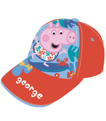 ȘAPCĂ PENTRU COPII CU VIZIERĂ PEPPA PIG - GEORGE 2 CULORI 48/51 - ȘEPCI PENTRU COPII