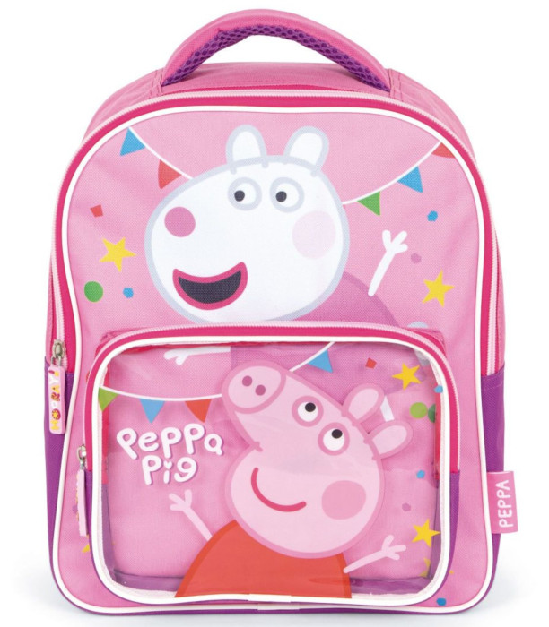 RANDBUCĂ PENTRU COPII CU BUZUNAR ÎN FAȚĂ PEPPA PIG 33*26*14 - Rucsaci pentru copii