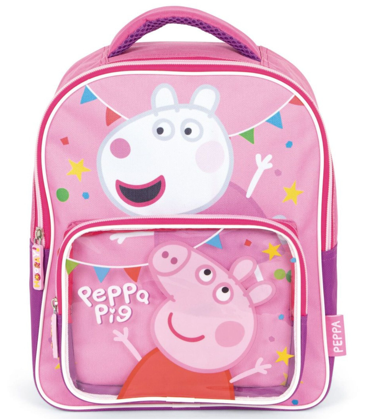 RANDBUCĂ PENTRU COPII CU BUZUNAR ÎN FAȚĂ PEPPA PIG 33*26*14 - Rucsaci pentru copii