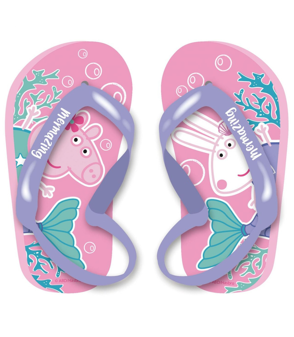 Șlapi pentru copii cu elastic PEPPA PIG 22-28 SERIE - ÎNCĂLȚĂMINTE PENTRU COPII ȘI SANDALE
