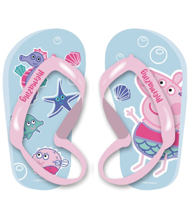 Șlapi pentru copii cu elastic PEPPA PIG 22-28 SERIE - ÎNCĂLȚĂMINTE PENTRU COPII ȘI SANDALE