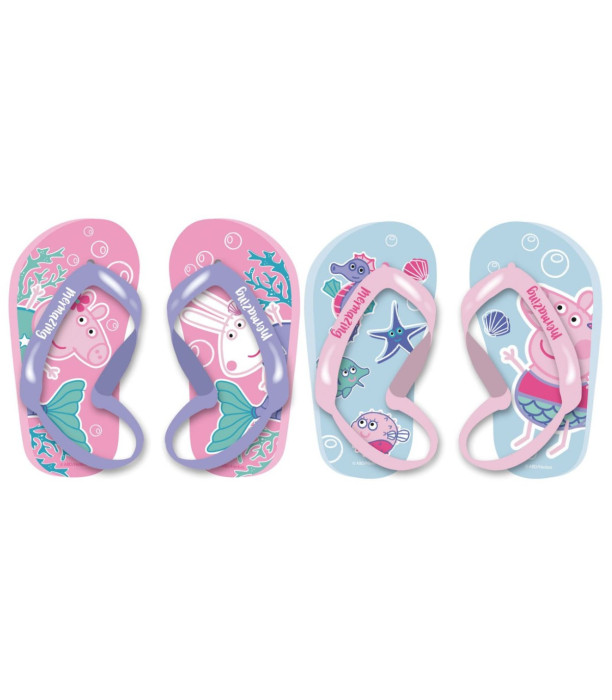 Șlapi pentru copii cu elastic PEPPA PIG 22-28 SERIE - ÎNCĂLȚĂMINTE PENTRU COPII ȘI SANDALE