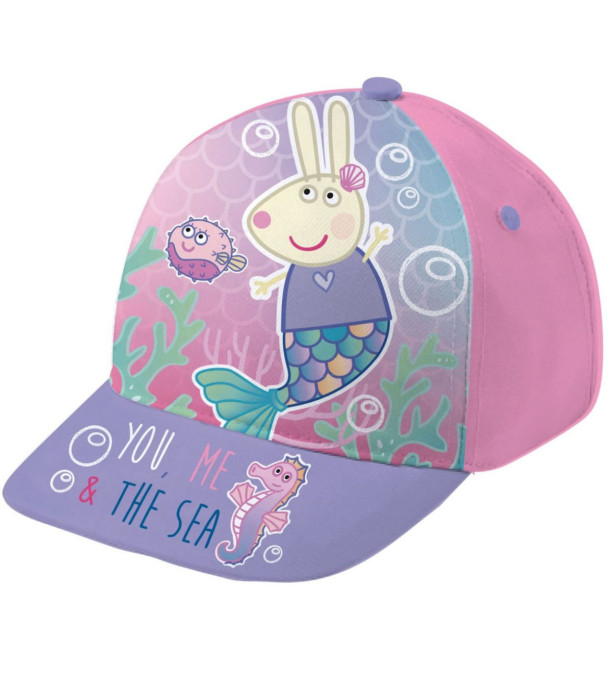 ȘAPCĂ BEBE CU VIZIERĂ PEPPA PIG 2 CULORI 44/46 - ȘEPCI PENTRU COPII