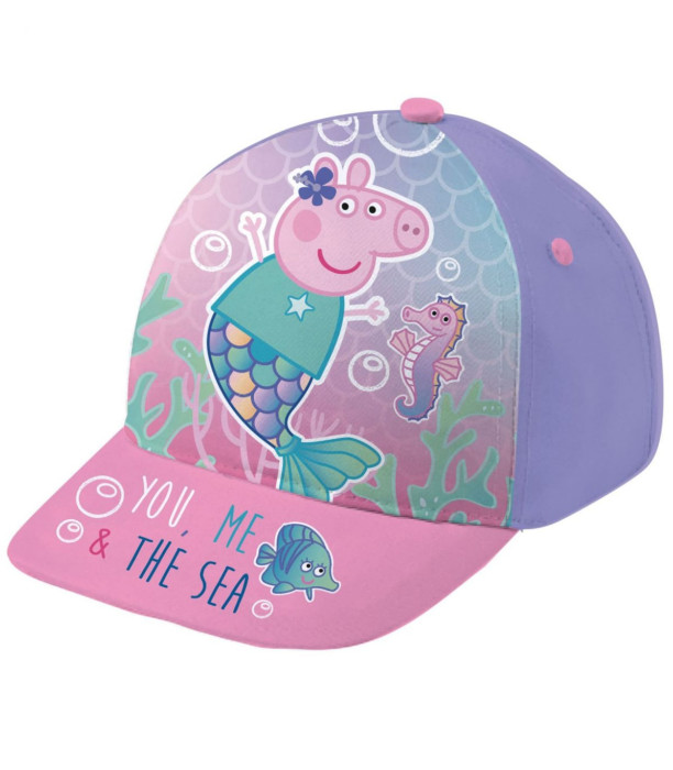 ȘAPCĂ BEBE CU VIZIERĂ PEPPA PIG 2 CULORI 44/46 - ȘEPCI PENTRU COPII