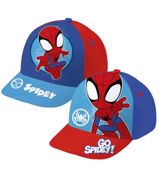 Șapcă bebeluș cu vizieră SPIDER-MAN 2 culori 44/46 - ȘEPCI PENTRU COPII