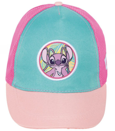 Șapcă pentru copii cu vizieră și plasă STITCH roz 51/54 - ȘEPCI PENTRU COPII
