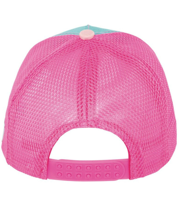 CHILDREN'S CAP WITH BRIM AND MESH STITCH PINK 51/54 - CHILDREN'S HATS