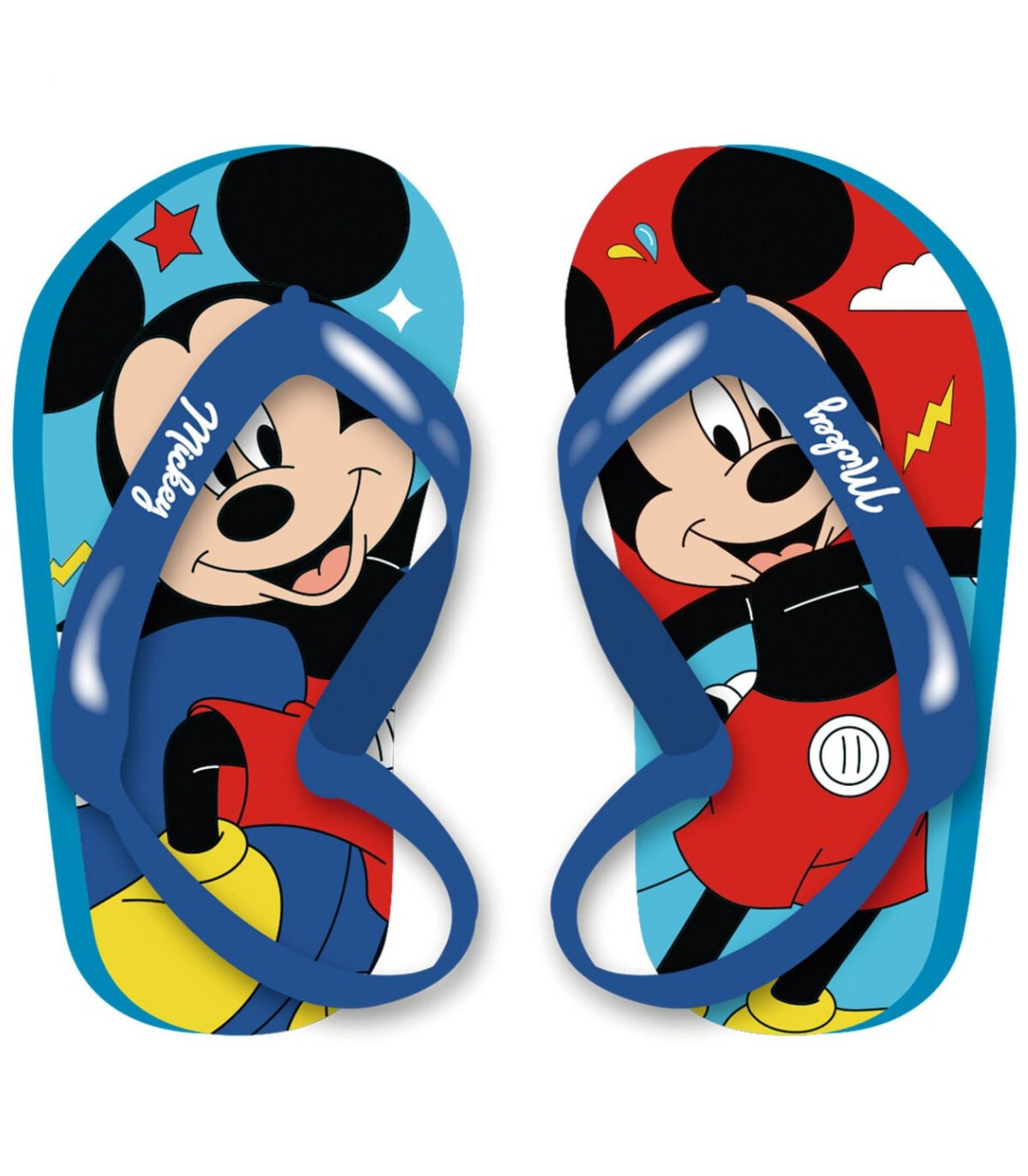 Șlapi pentru copii cu elastic MICKEY MOUSE 22-28 SERIE - ÎNCĂLȚĂMINTE PENTRU COPII ȘI SANDALE