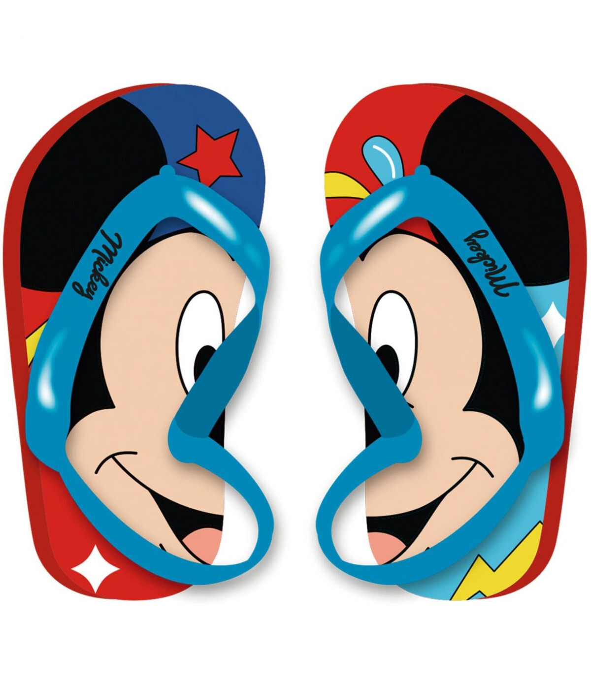 Șlapi pentru copii cu elastic MICKEY MOUSE 22-28 SERIE - ÎNCĂLȚĂMINTE PENTRU COPII ȘI SANDALE