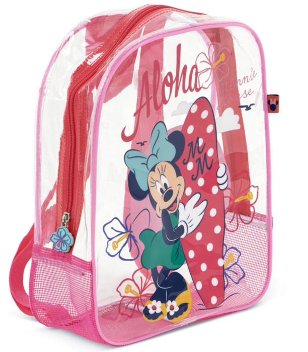 TRANSPARENT MINNIE CHILDREN'S BEACH BAG 32*25*23 - CHILDREN'S BACKPACKS