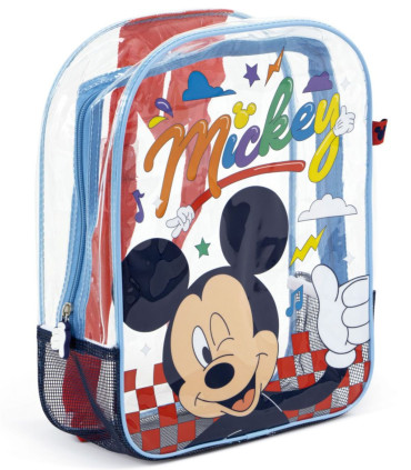 RANDBUCĂ DE PLAJĂ PENTRU COPII TRANSPARENTĂ MICKEY 32*25*23 - Rucsaci pentru copii