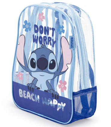 CHILDREN'S BEACH BACKPACK TRANSPARENT STITCH 32*25*23 - CHILDREN'S BACKPACKS