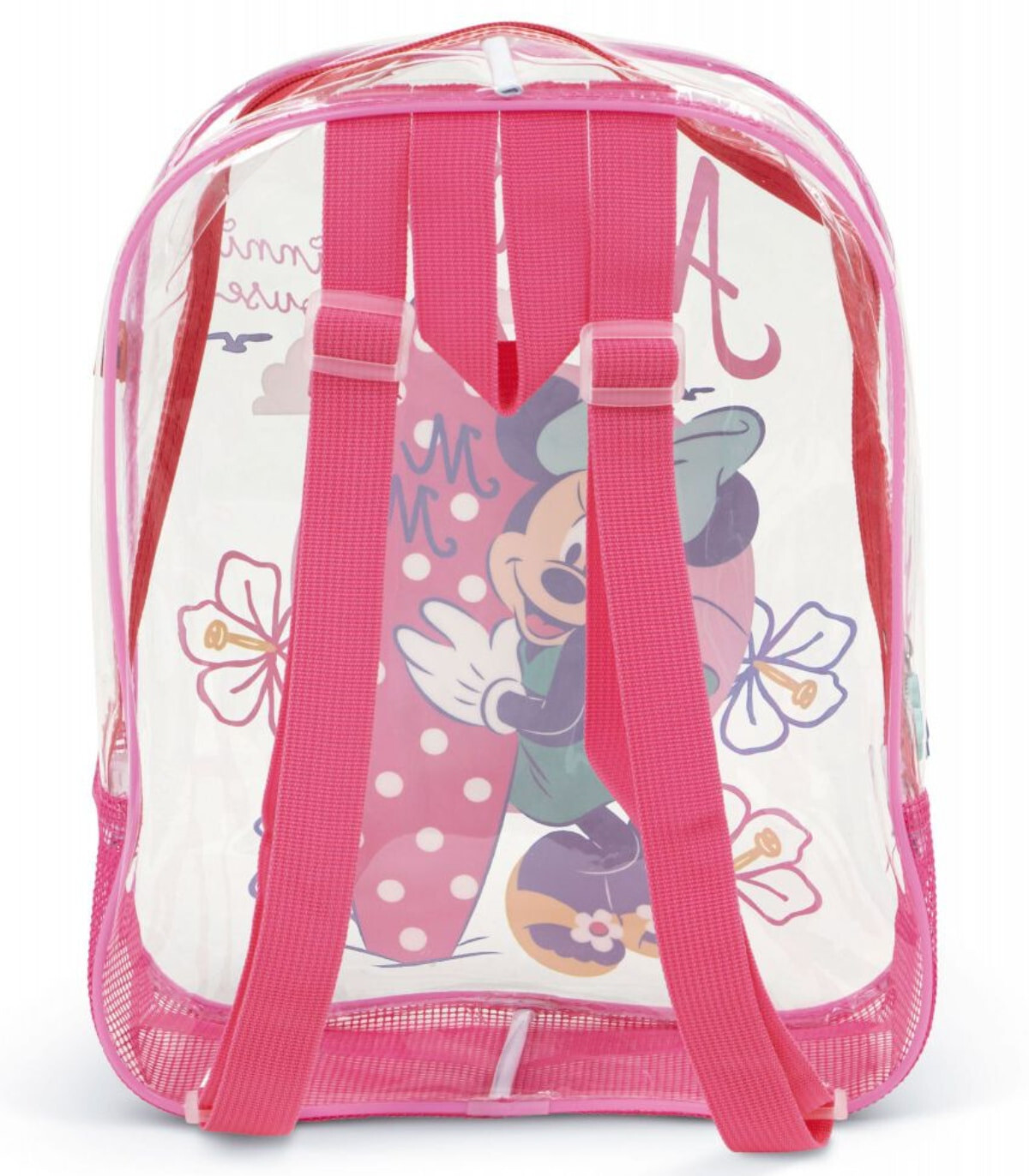 RANDBUCĂ DE PLAJĂ PENTRU COPII TRANSPARENTĂ MINNIE 32*25*23 - Rucsaci pentru copii
