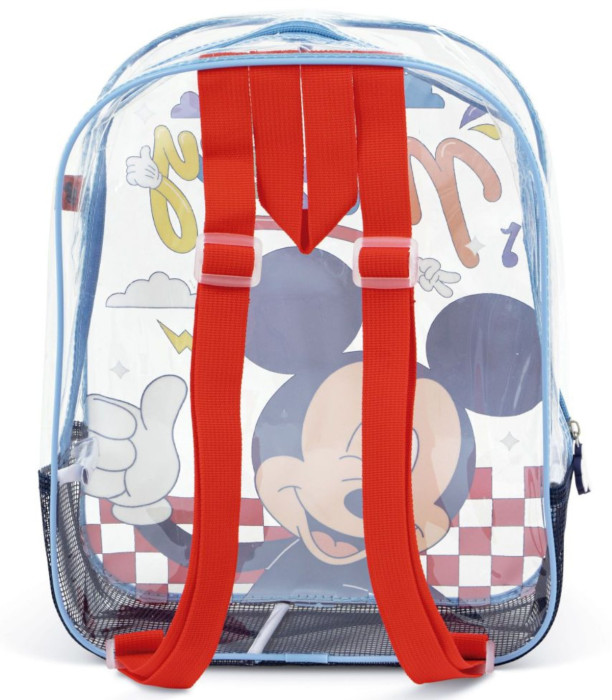 RANDBUCĂ DE PLAJĂ PENTRU COPII TRANSPARENTĂ MICKEY 32*25*23 - Rucsaci pentru copii