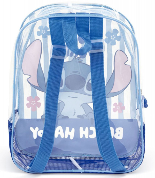 RANDBAG DE PLAJĂ PENTRU COPII TRANSPARENT STITCH 32*25*23 - Rucsaci pentru copii