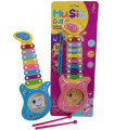 CHILDREN'S GUITAR-XILOPHONE ON CARDBOARD 2 COLORS