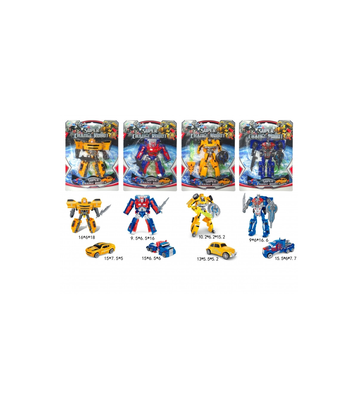 TRANSFORMERS JUCARIE ROBOT MASINA 4 TIPURI - Figurine Transformers