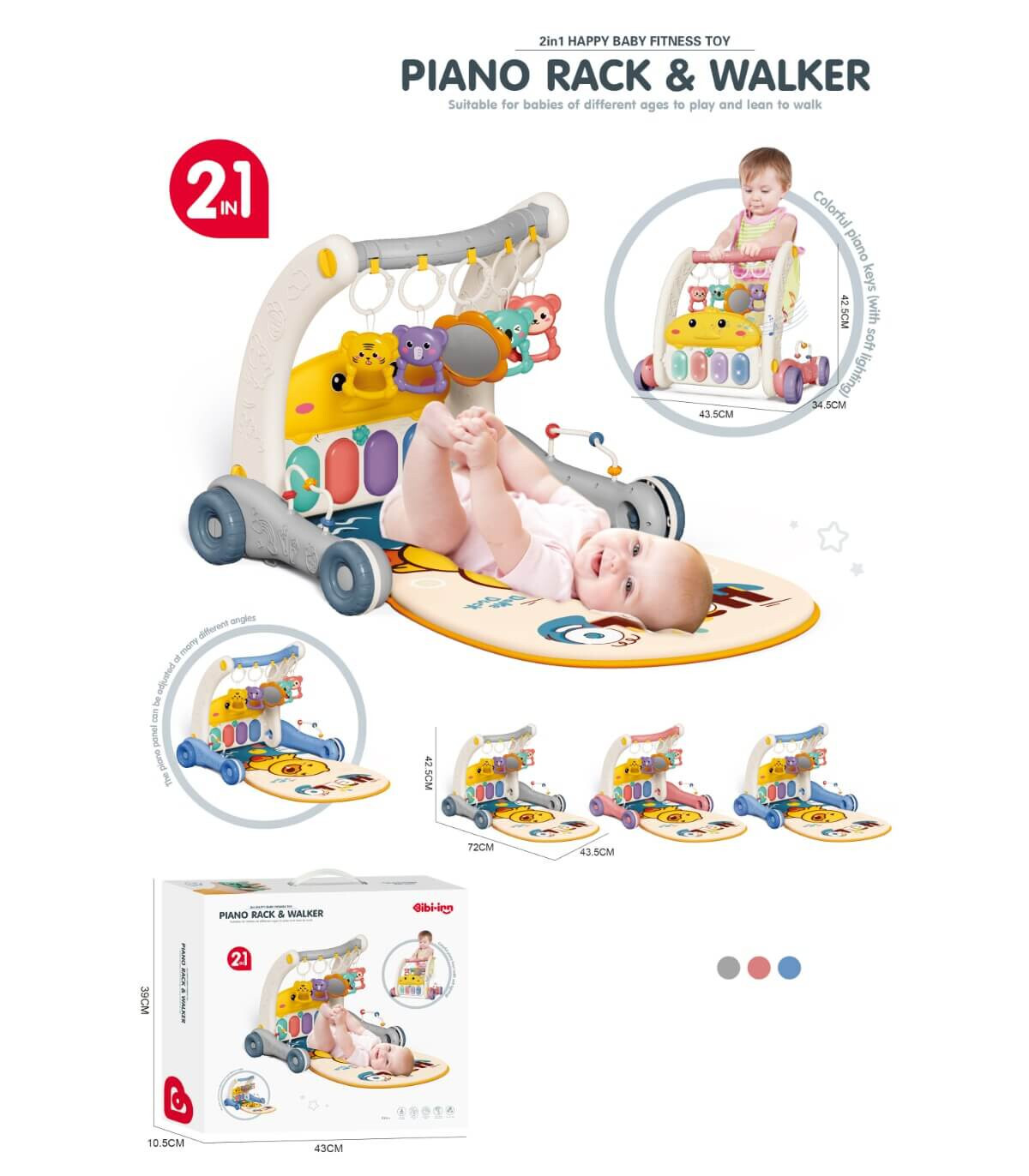 GYMNASTICĂ PENTRU BEBELUȘI ȘI WALKER 2IN1 - MAȘINI ȘI MOTOCICLETE DE CONDUS