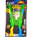 CHILDREN'S SET 2 PUMP GUNS WITH BALLS AND SOFT BULLETS ON CARD