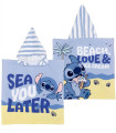 CHILDREN'S TOWEL PONCHO STITCH 50x100 CM