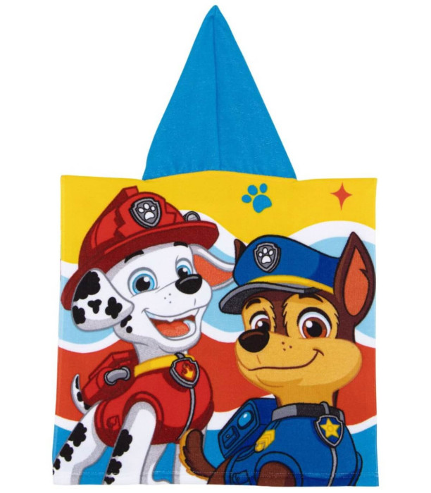 PROSOAPE PENTRU COPII PONCHO PAW PATROL BĂIEȚI 50*100 - PROSOAPE DE PLAJĂ PENTRU COPII