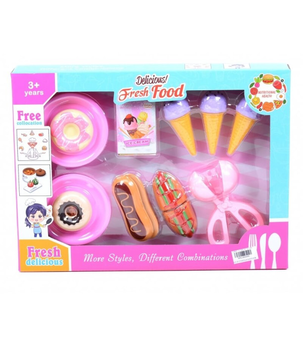 BOX WITH HOTDOG, ICE CREAM AND DESSERTS - KITCHENS, SERVICES AND FOOD