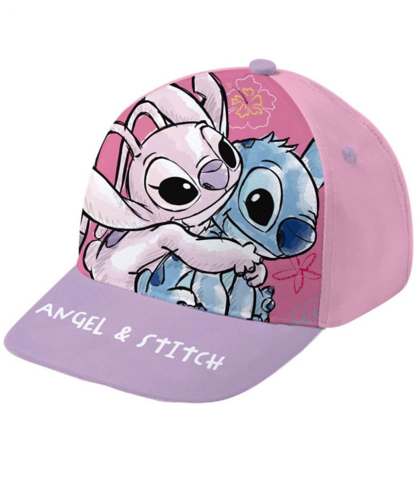 ȘAPCĂ BEBE CU VIZIERĂ ANGEL ROZ/LILA 44/46 - ȘEPCI PENTRU COPII