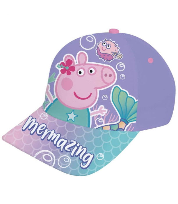 ȘAPCĂ PENTRU COPII CU VIZIERĂ PEPPA PIG MERMAZING 48/51 - ȘEPCI PENTRU COPII