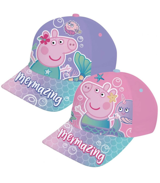 ȘAPCĂ PENTRU COPII CU VIZIERĂ PEPPA PIG MERMAZING 48/51 - ȘEPCI PENTRU COPII