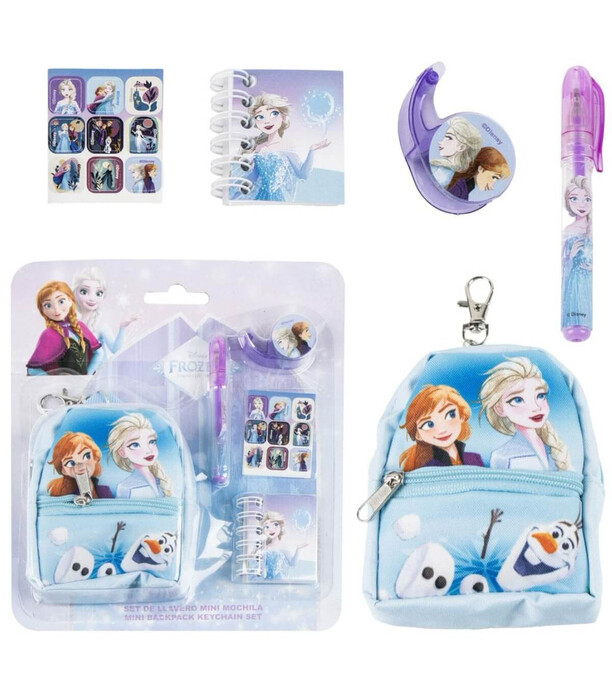 SMALL BACKPACK WALLET WITH SCHOOL SUPPLIES FROZEN Cerda