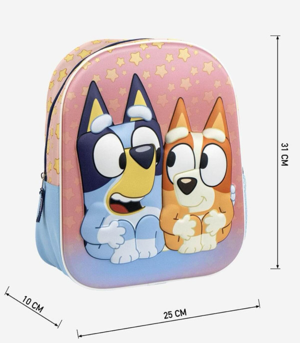 RANDBUCĂ PENTRU COPII 3D BLUEY 31 CM Cerda