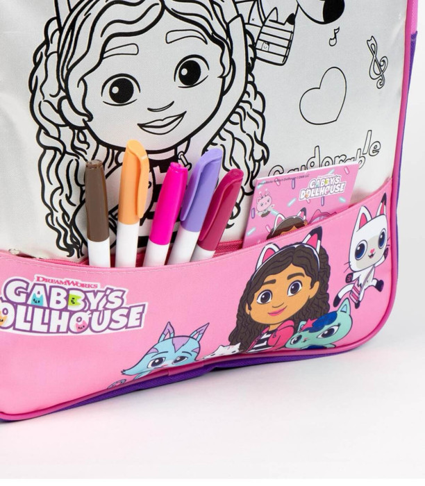 CHILDREN'S BACKPACK FOR COLORING MAKE IT YOURSELF GABBY'S DOLLHOUSE 38 CM Cerda