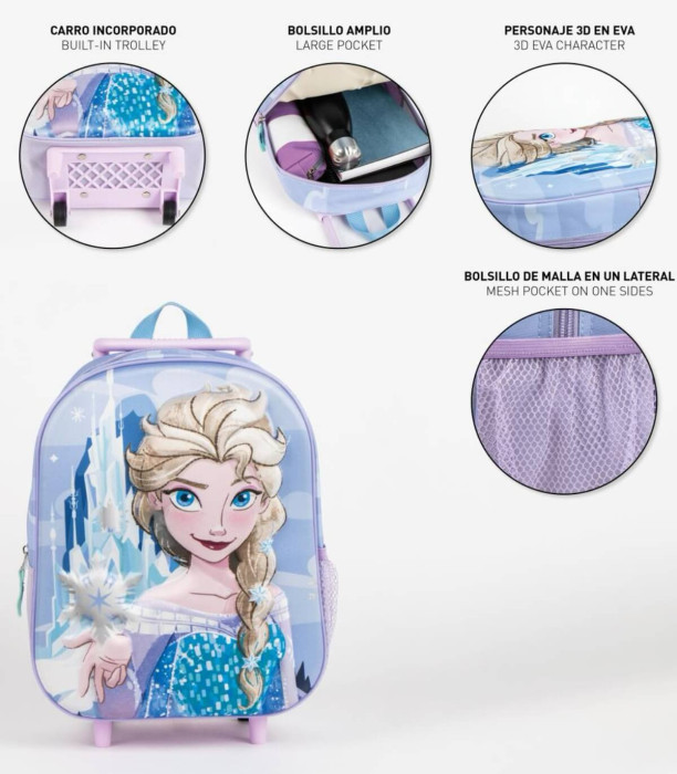 RANDBUCĂ PENTRU COPII 3D CU ROȚI FROZEN Cerda