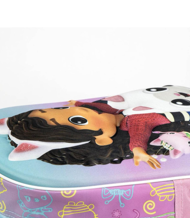 RANDBUCĂ DE COPIL 3D CU ROȚI GABBY'S DOLLHOUSE Cerda